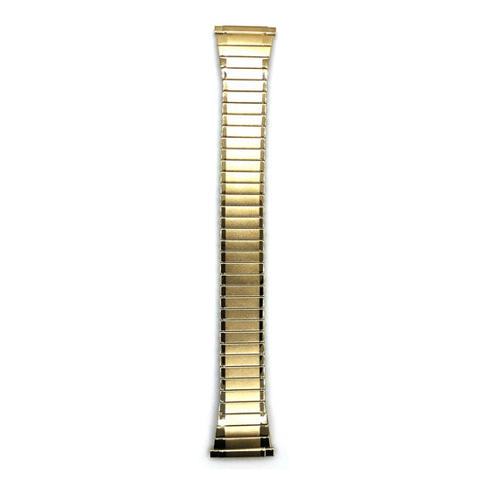 16 - 22 MM Golden Tone Stretch Watch Band Stainless Steel Lot of 5 Bands
