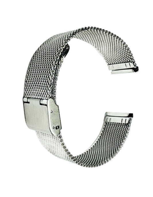 18mm Silver Color Timeless Milanese Mesh Stainless Steel Watch Band