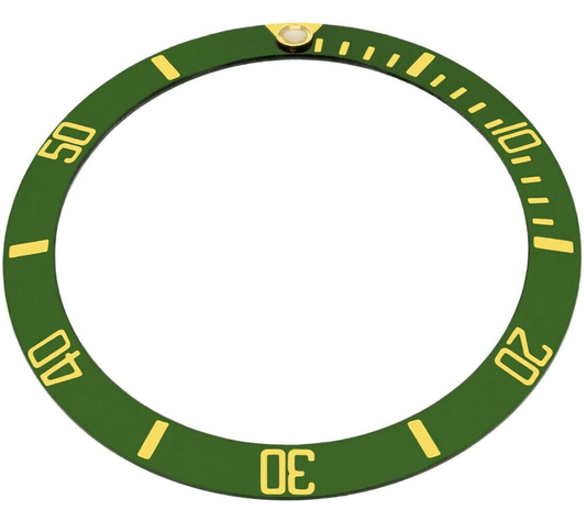 Bezel Inserter Ceramic for ROLEX Submariner 16610,16618,16610LV FOREST GREEN - Universal Jewelers & Watch Tools Inc.