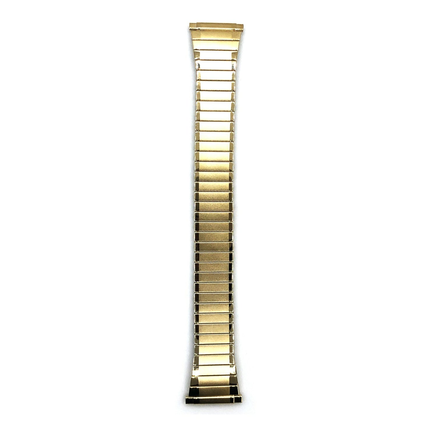 16 - 22 MM Golden Tone Stretch Watch Band Stainless Steel Lot of 5 Bands
