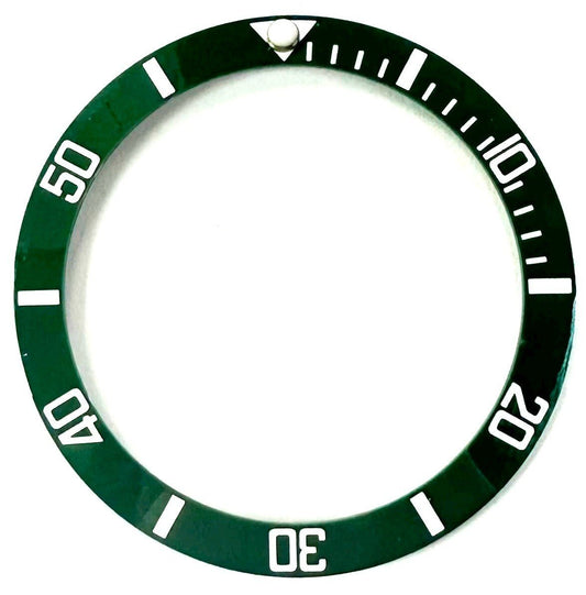 Bezel Inserter Ceramic for Rolex Green and White Submariner 16610LN 16613V - Universal Jewelers & Watch Tools Inc.