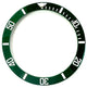 Bezel Inserter Ceramic for Rolex Green and White Submariner 16610LN 16613V - Universal Jewelers & Watch Tools Inc.