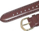 28 MM Dark Brown Genuine Leather Plain Watch Band, Lot of 6 bands