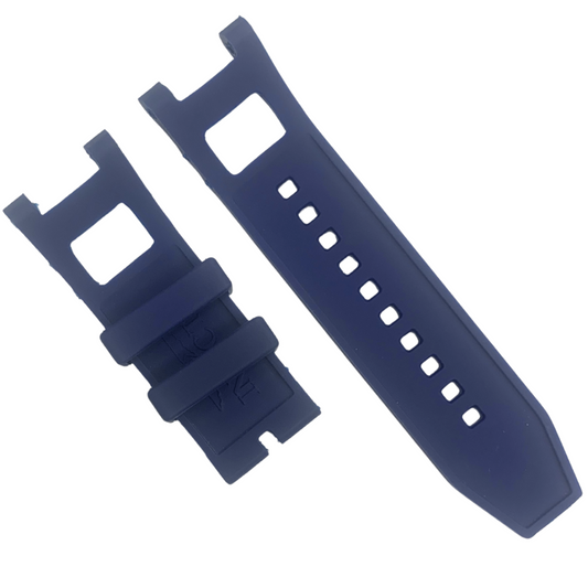 27MM - SILICONE RUBBER WATCH BAND STRAP - FOR INVICTA RUSSIAN WATCH - BLUE