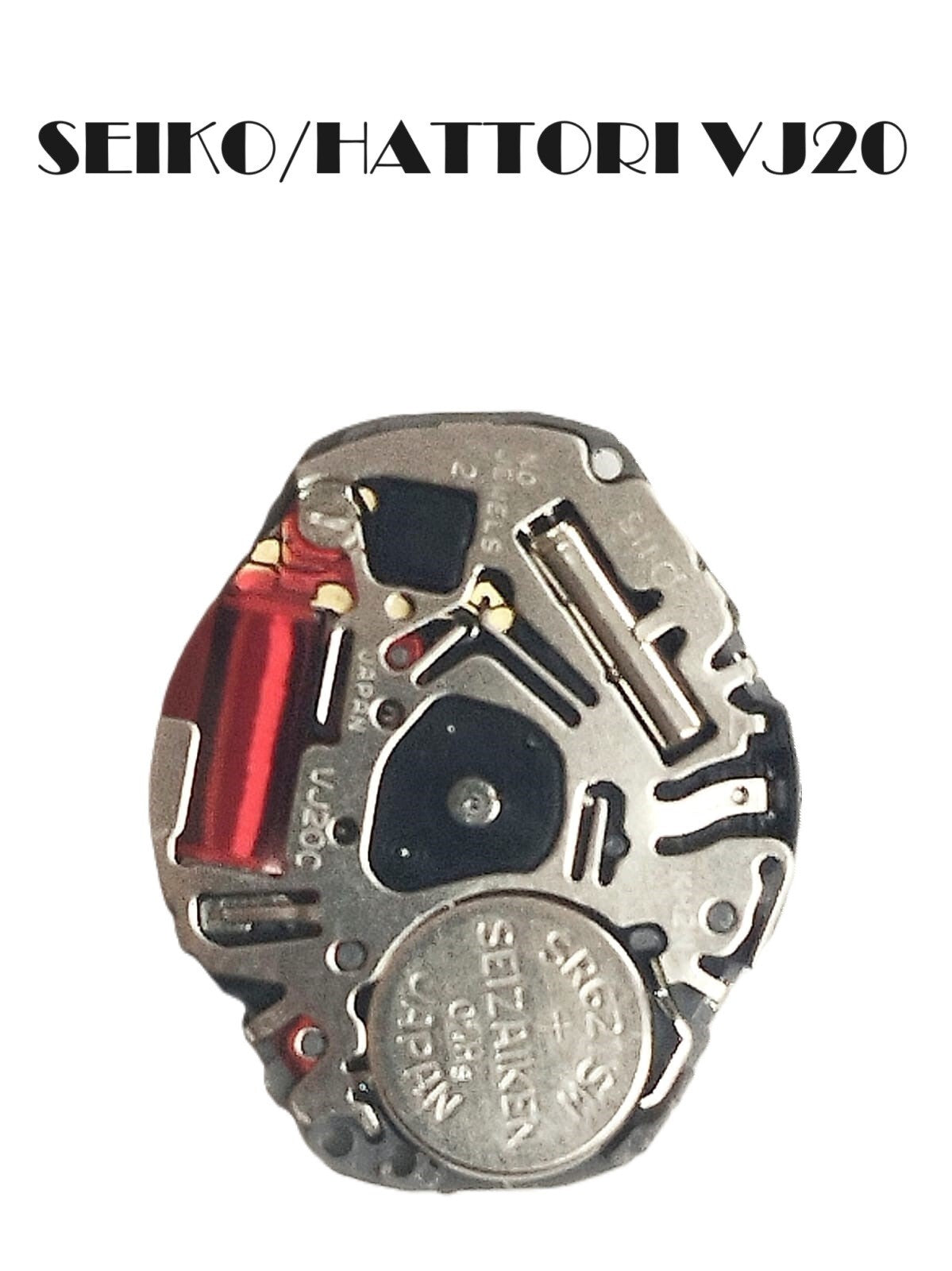 Hattori /Seiko Quartz Watch Movement 2 Hands VJ20 Overall Height 3.5mm