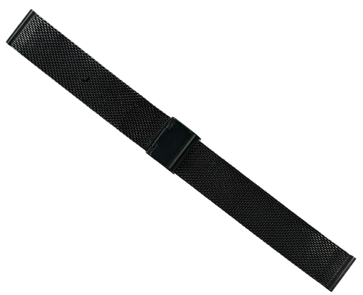 18mm Black Color Timeless Milanese Mesh Stainless Steel Watch Band