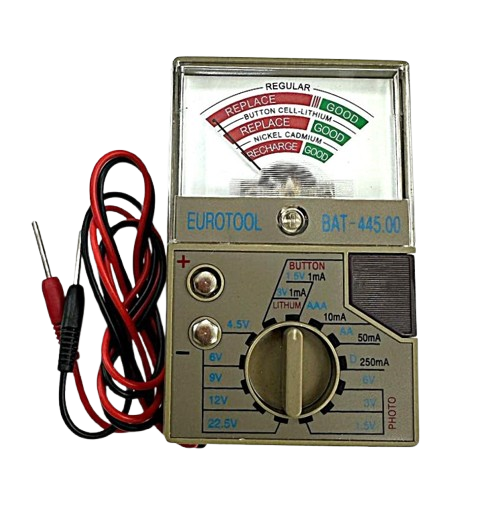 Digital Battery Tester–Model BAT-445 for Watch, Coin, and Button Cell Batteries