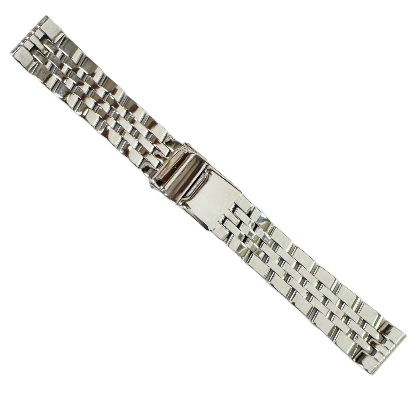 18mm Replacement S/S Watch Band for BREITLING Watches, Solid Straight-End Links