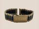 18mm Two-Tone Black & Gold Watch Strap for RADO Diastar–Stainless Bracelet Band