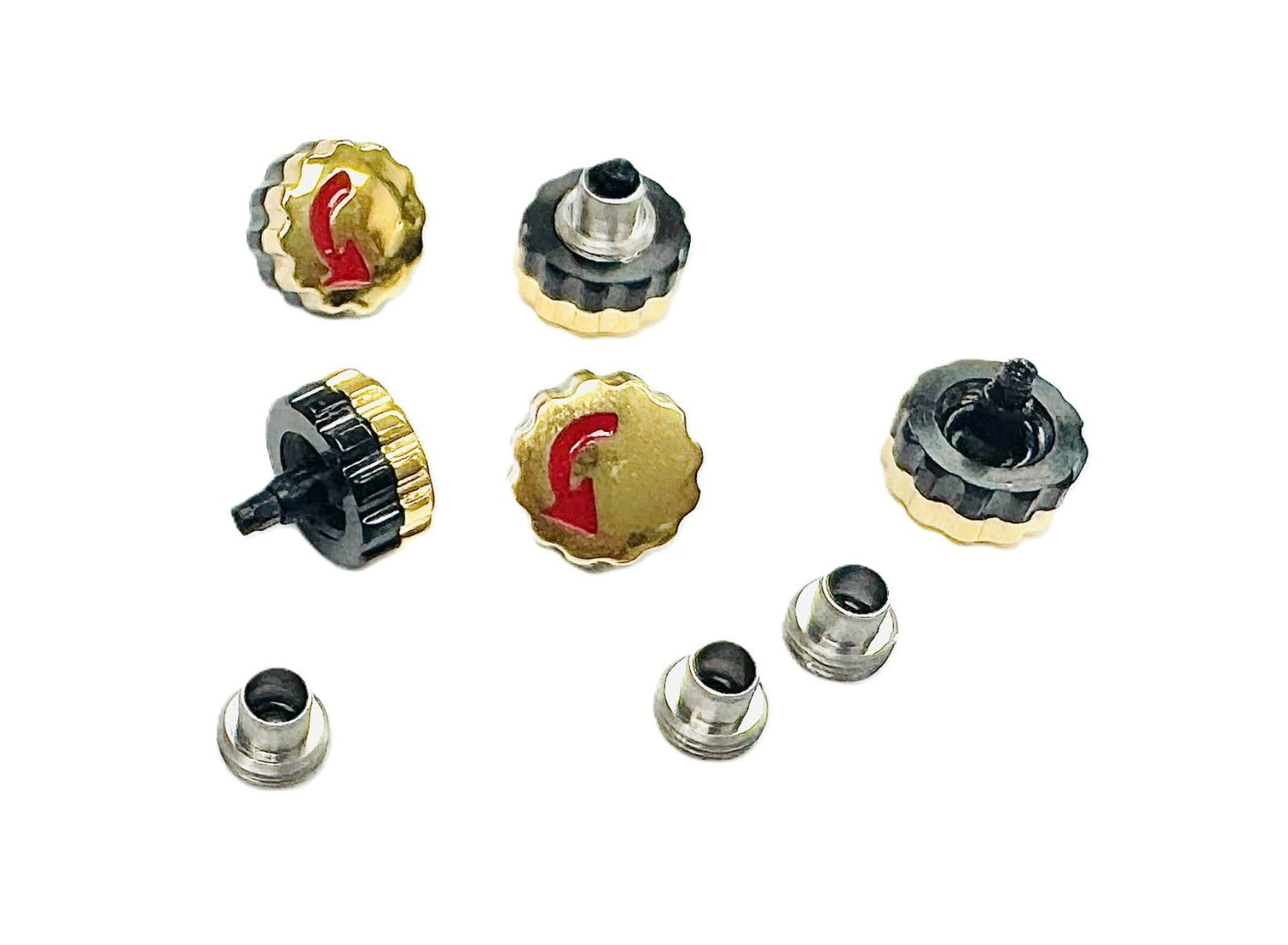 7.0mm Stainless Steel Replacement Crown with Tube for MOVADO 84C51896
