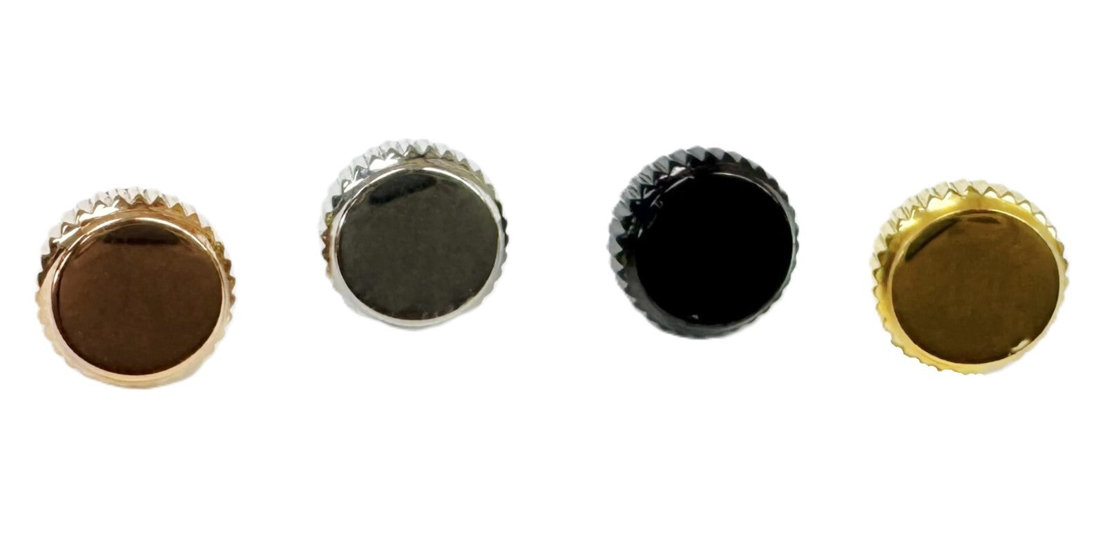 6.8x7 mm Stainless Steel Crown with Tube for INVICTA Watches, 4 Popular Colors