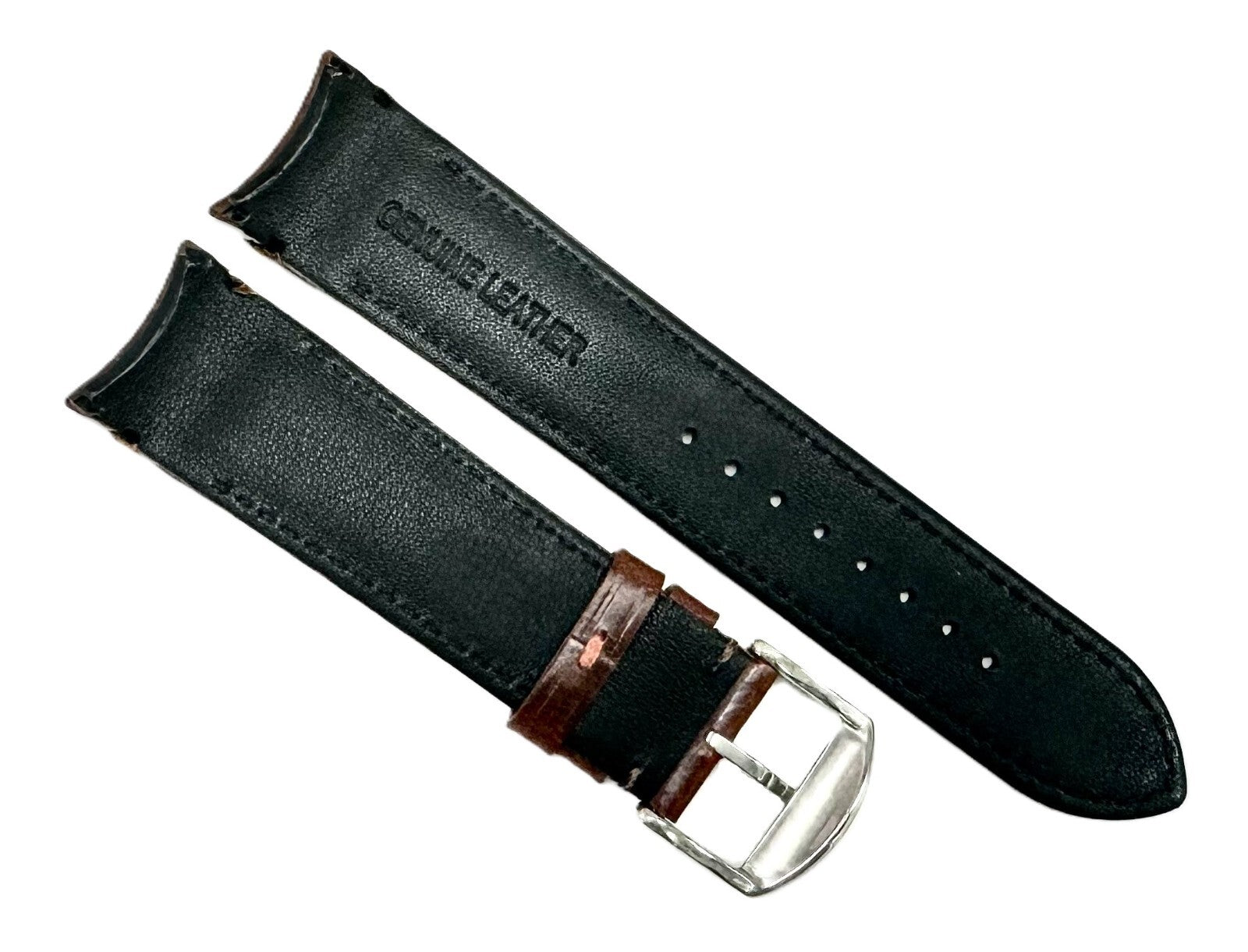 20mm Genuine Leather Brown Color Watch Band for Citizen CA