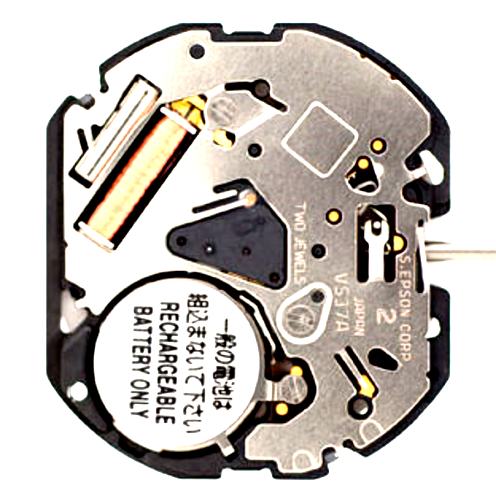 Hattory Watch Movement Quartz VS37 3 HANDS DATE AT 3 JAPAN Made