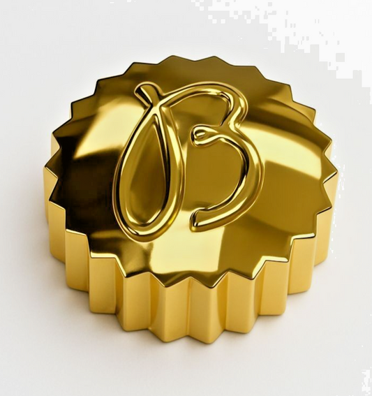 Breitling Flat Watch Crown – Gold & Silver | Ø 5.9mm | Tap 0.90