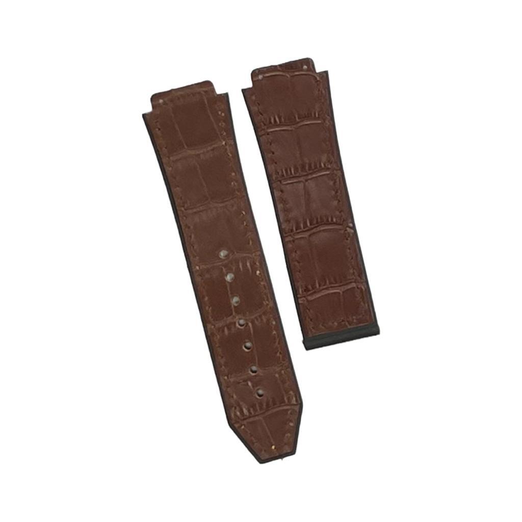 19X22MM MULTICOLORS WATCH BANDS ALLIGATOR GRAIN LEATHER RUBBER FITS FOR HUBLOT - Universal Jewelers & Watch Tools Inc.