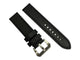 Watch Band Leather Strap Black fits PANERAI 22mm,24mm,26mm Flat (High Quality)