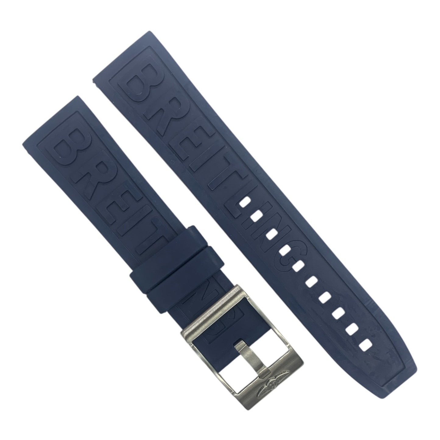 Attractive BREITLING SILICONE RUBBER WATCH BAND 22mm with Buckle