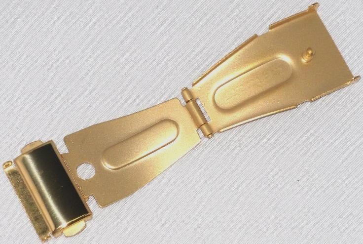 Watch Band Clasp/ Buckles With Push Button in Gold-Tone Color.