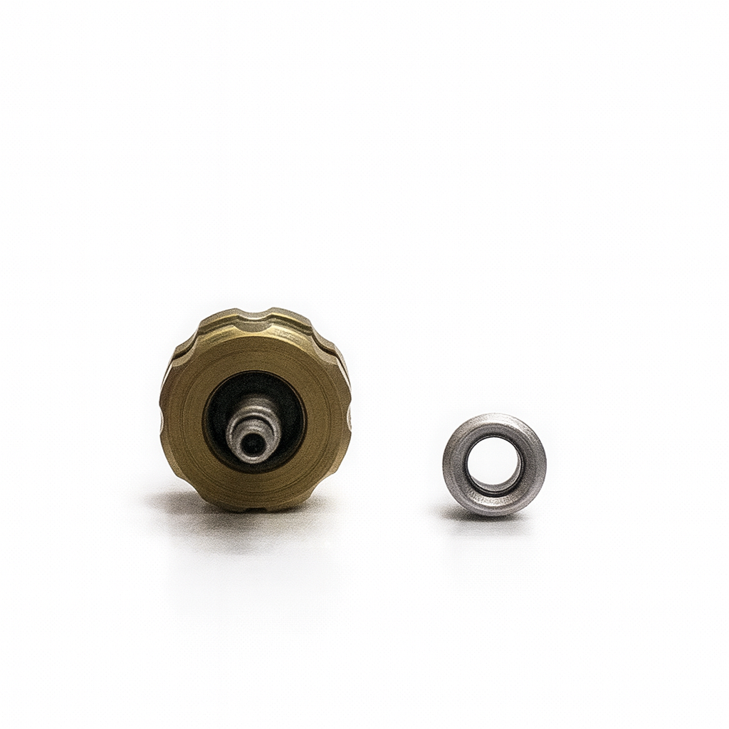 Gold Small Screw Crown | 3.8mm - Universal Fit | Luxury Watch Repair Part