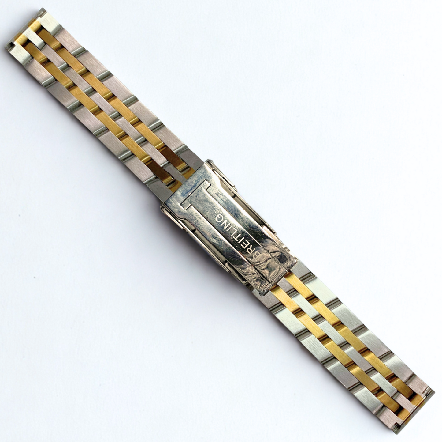 Breitling Callistino Two-Tone Metal Watch Band – 18mm & 24mm | Straight End Link