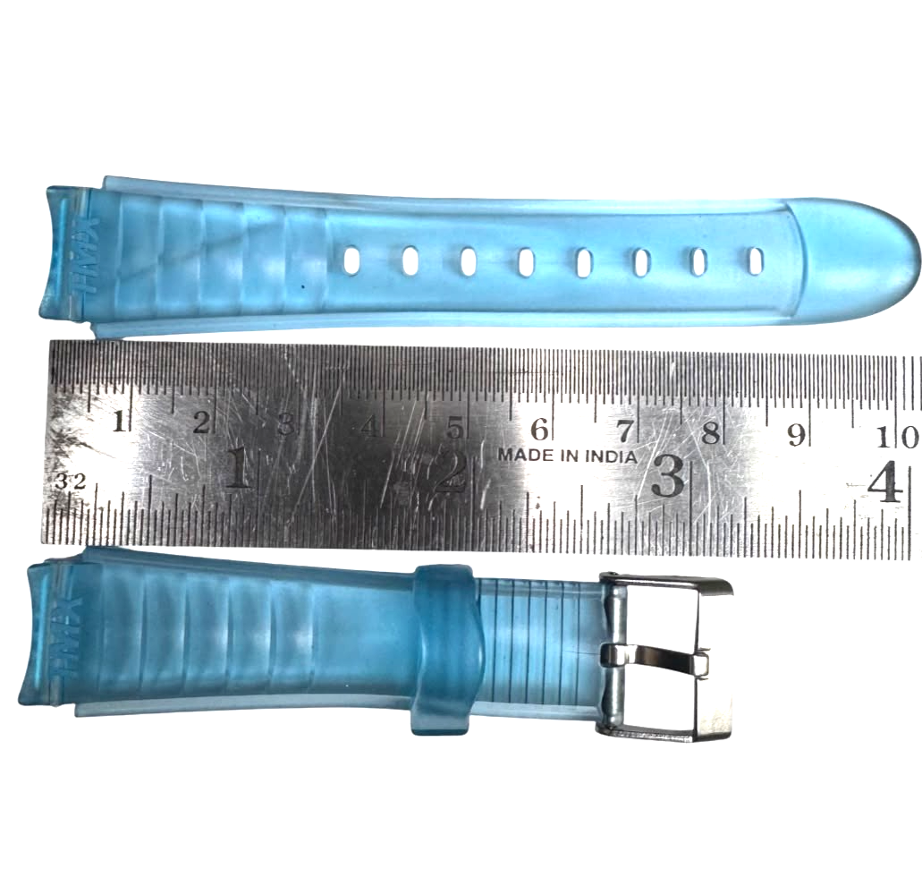16MM BLUE CLEAR PVC PLASTIC WATCH BAND FOR CASIO TISSOT AND OTHER WATCHES