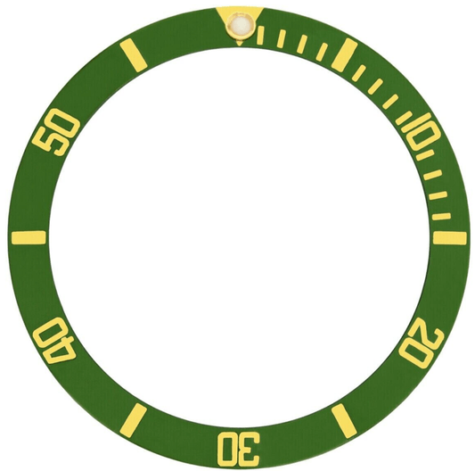 Bezel Inserter Ceramic for ROLEX Submariner 16610,16618,16610LV FOREST GREEN - Universal Jewelers & Watch Tools Inc.