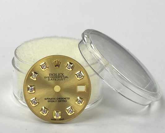 Champange Diamond Dial for Rolex Datejust 116233 116238 16233 16238 – Refurbish