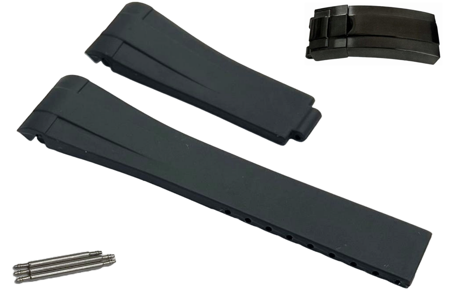 ROLEX BLACK Watch Band 20MM Fits DateJust SUBMARINER GMT DAYTONA EXPLORER