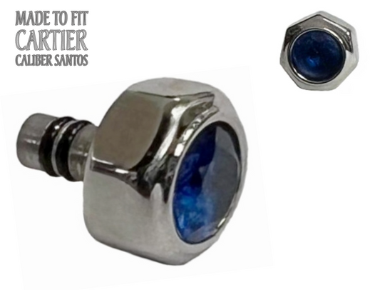 Lot of 5pcs Brand Watch Crown Size 6.8mm Made to Fit Cartier Caliber Santos