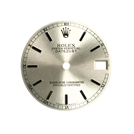 Silver Dial 23.6mm for Rolex Datejust 16234 w/ Date Window at 3 – Refurbished