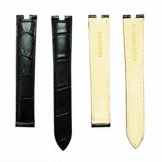 Genuine Leather Watch Bands, Alligator Grain(PADDED) fit cartier , 15x3.5x12MM