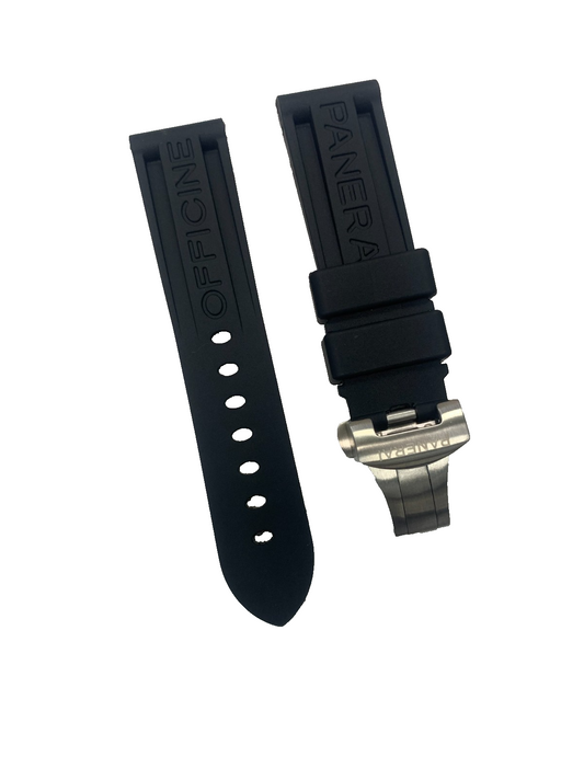 New Watch Band 22mm Rubber Strap for PANERAI OFFICIAL