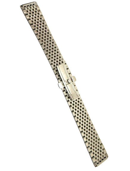 18mm Silver Stainless Steel Watch Strap – Replacement Band for Longines Watches