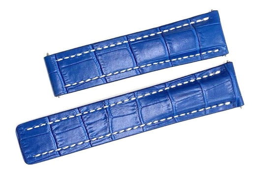 Genuine Leather Watch Band Without Deployment Clasp for Breitling Avenger
