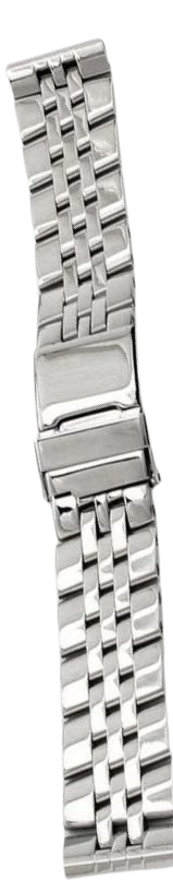 High Quality Standard Steel Polished Watch Band 24mm, for BREITLING Silver Color