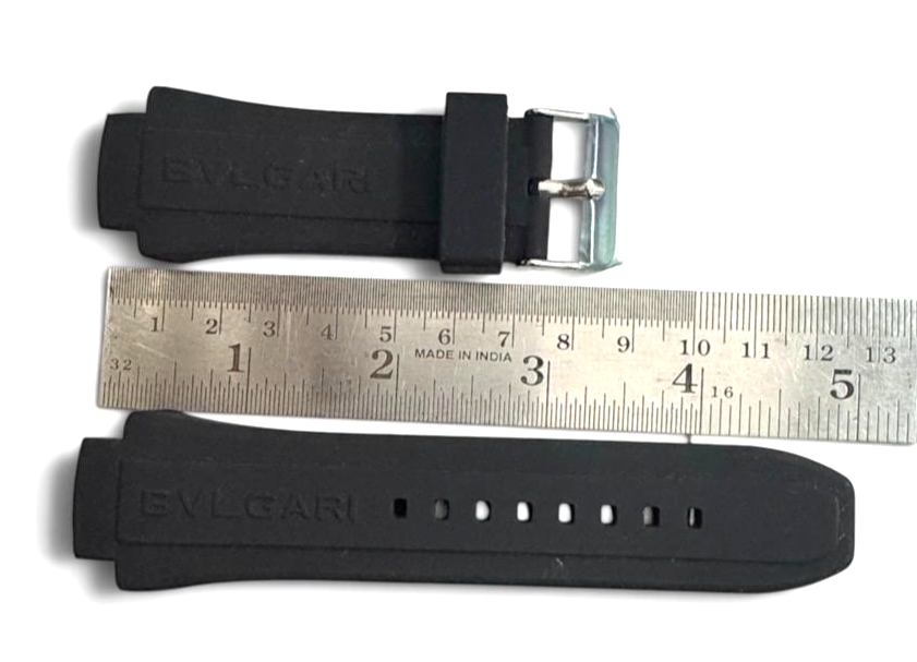 BVLGARI Silicone Watch Strap Quick Release 30mm Waterproof Soft Rubber Band