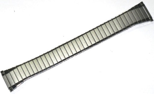16 - 22 MM Silver Tone Stretch Watch Band Stainless Steel Lot of 5 Bands