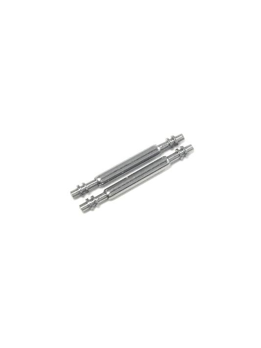 2 pcs Stainless Steel Watch Band Spring Bars Strap Pins 24mm Thickness 1.0mm - Universal Jewelers & Watch Tools Inc.