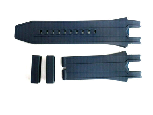 CURVED END SILICONE WATCH BAND BLUE COLOR STRAP 26 mm invicta - Universal Jewelers & Watch Tools Inc.