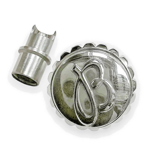 Breitling Watch Crown – Ø 7.20mm | 4.90mm Depth | Tap 0.90 | Silver Finish