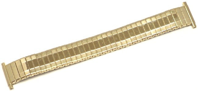 Lot of 5Pcs.Watch Bands GoldTone Stretch Stainless Steel Fit 16,18,20,22mm Watch