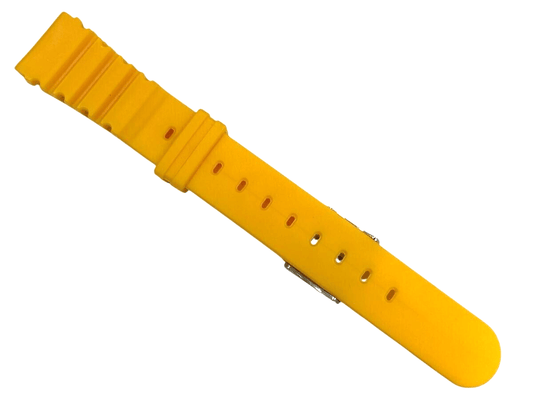 Lot Of 10,18MM PVC Plastic yellow Watch Band Replacement for CASIO & Others - Universal Jewelers & Watch Tools Inc.