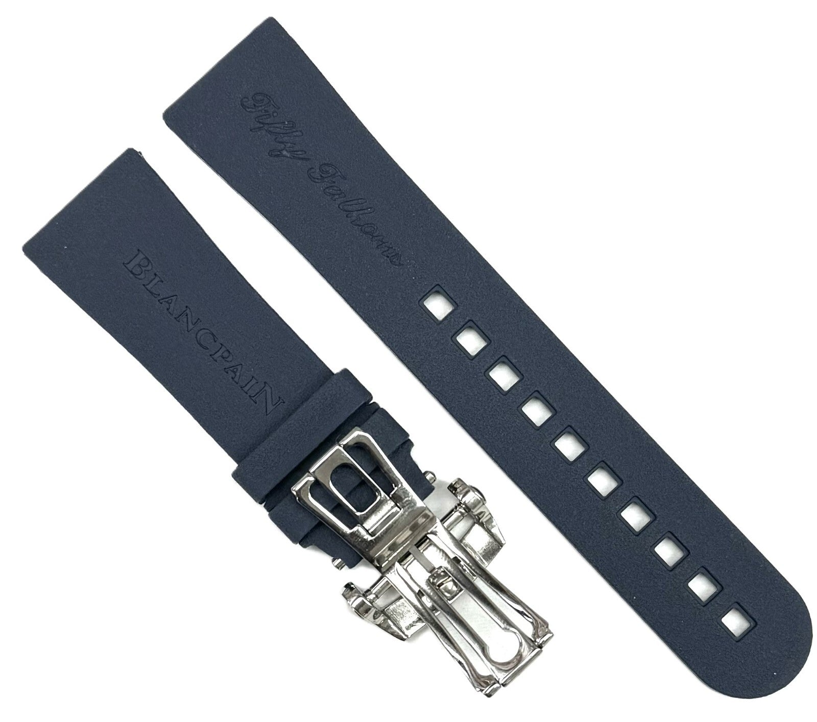 23x17 mm High-Quality Replacement Rubber Watch Band for BLANC PAIN Watches