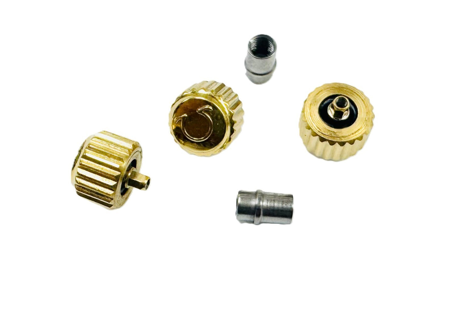 5.9mm Stainless Steel Replacement Crown with Tube for OMEGA Seamaster