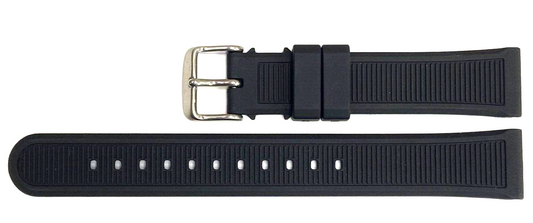 Watch Band Rubber Extra-Long 20mm Black Color fits to TAG HUER Watches