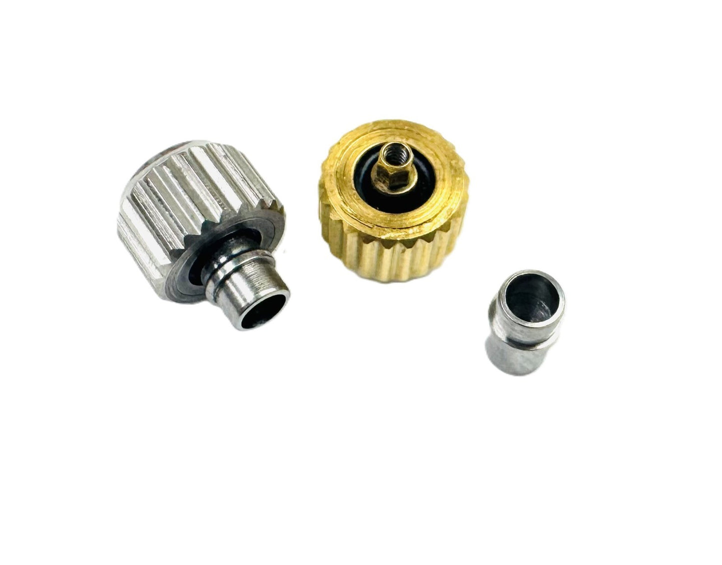 5.9mm Stainless Steel Replacement Crown with Tube for OMEGA Seamaster