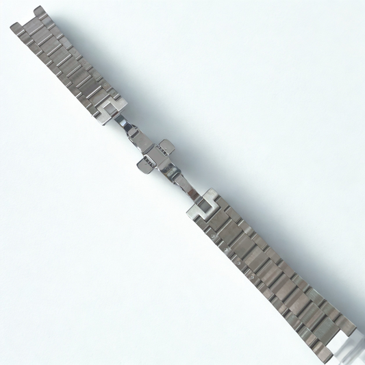 Silver Stainless Steel Band - 20mm Bracelet | for Mido Commander Watches