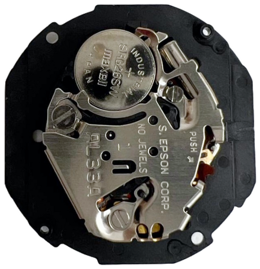 Hattori AL33 3H, Date/Day at 3 Seiko Quartz Watch Overall Height: 6.0mm