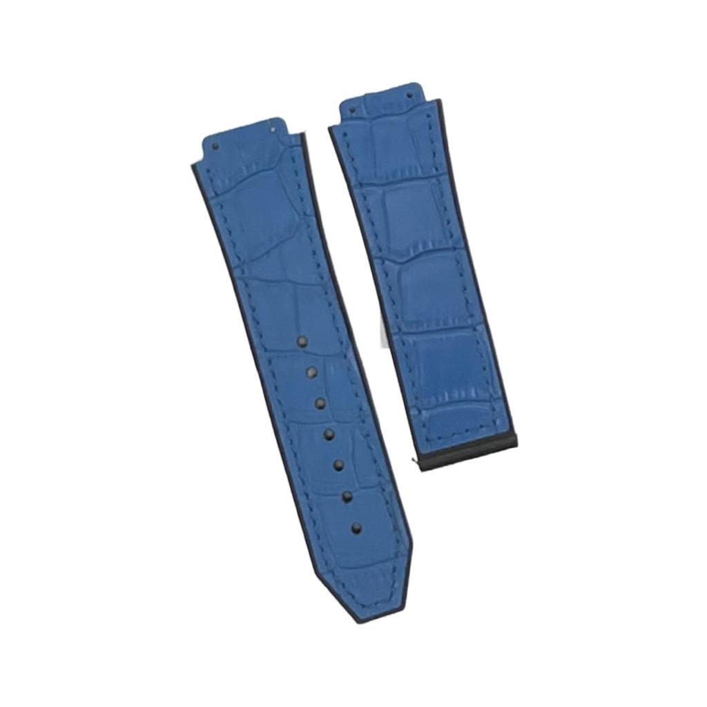 19X22MM MULTICOLORS WATCH BANDS ALLIGATOR GRAIN LEATHER RUBBER FITS FOR HUBLOT - Universal Jewelers & Watch Tools Inc.