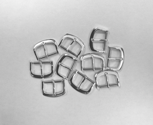 18MM WATCH BUCKLE  FOR WATCH BAND STRAP SHINY Silver ( 10 pcs in a bag)